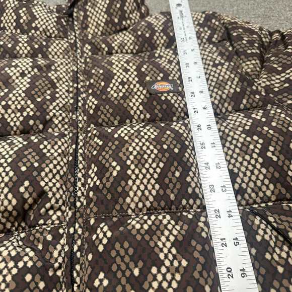 Dickies Urban Outfitters Snakeskin Camden Puffer in Brown Women's Large - Picture 5 of 8